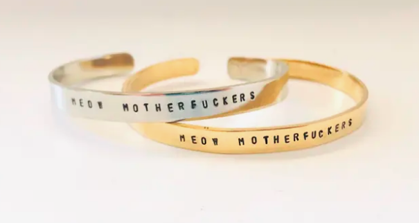 Cuff Bracelet - Meow Motherfuckers