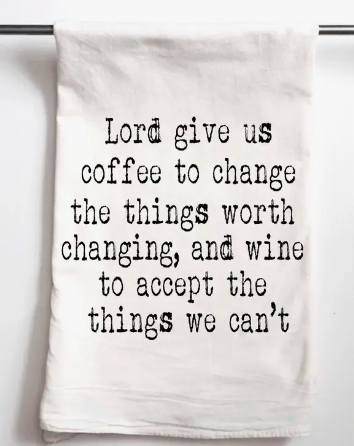 Tea Towel - Lord Give Us Coffee
