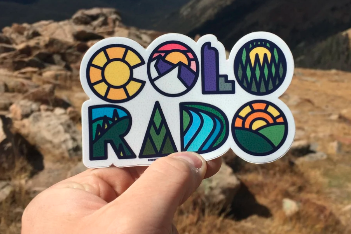 Die Cut Vinyl Sticker - Colorado Name