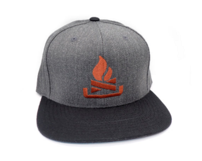 Hat - Campfire - Dark Grey Metalic Fire- Snapback