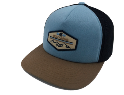 Hat - Rocky Mountains - Blue/ Brown