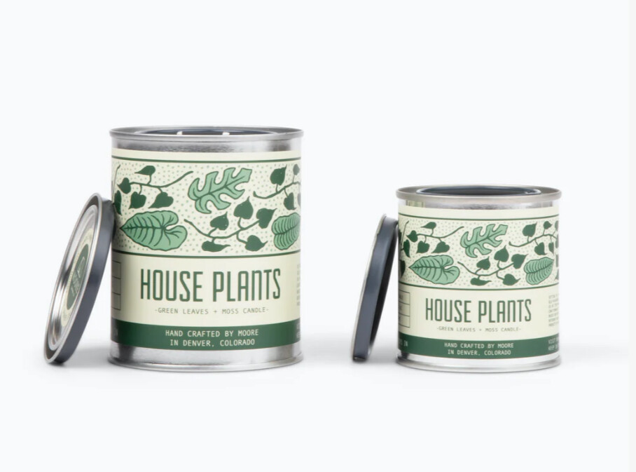 Candle - Metal Pint - House Plants