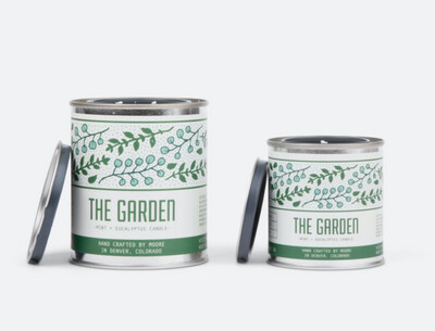 Candle - Metal Pint - The Garden