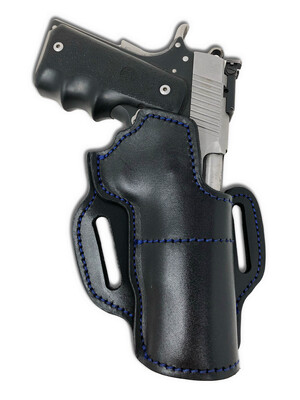 Official Thin Blue Line Semi-Automatic Leather Holster(OWB) Extreme -High Rise