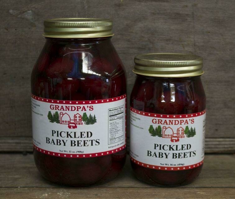 Pickled Baby Beets, Select Size: Pint - 16 oz.