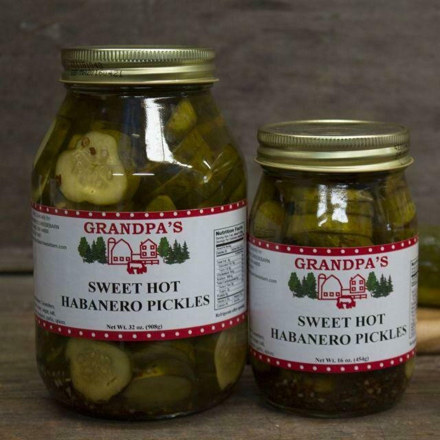 Sweet Hot Habanero Pickles