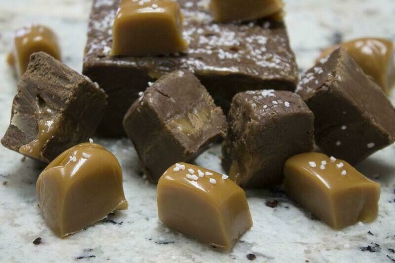 Sea Salt Caramel Chocolate Fudge