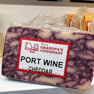 Port Wine Cheddar Cheese