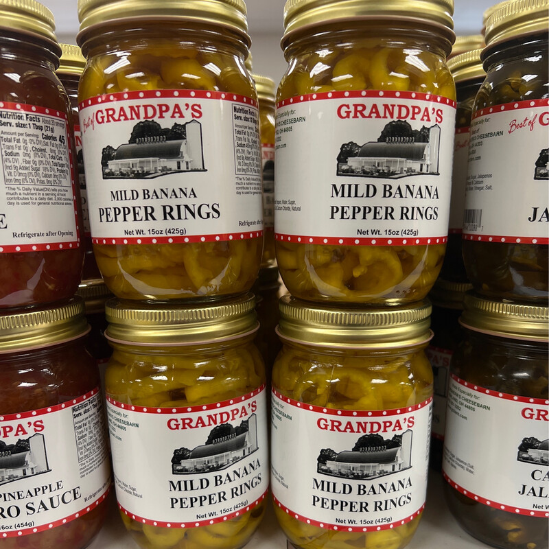 Mild Banana Pepper Rings