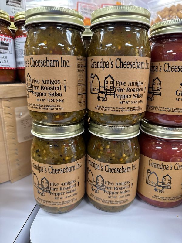 Five Amigo Fire Roasted Pepper Salsa