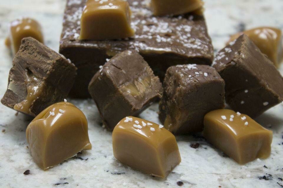 Sea Salt Caramel Chocolate Fudge