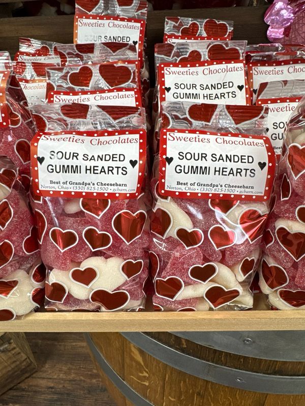 Sour Sanded Gummi Hearts