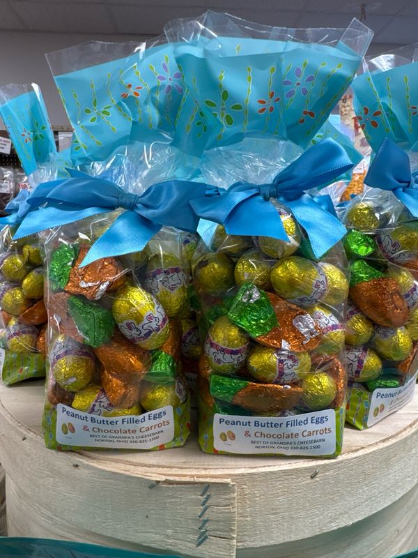 Peanut Butter Filled Eggs & Chocolate Carrots