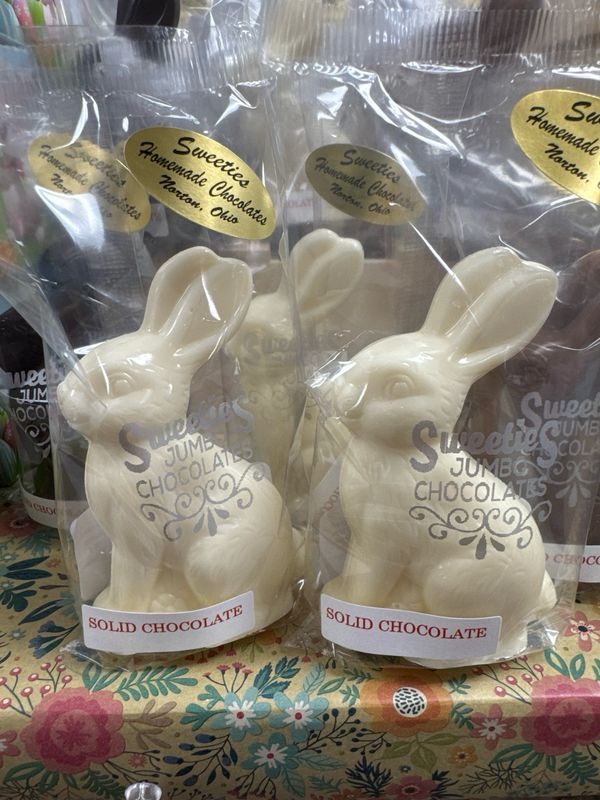 Solid White Chocolate Bunny (4oz)