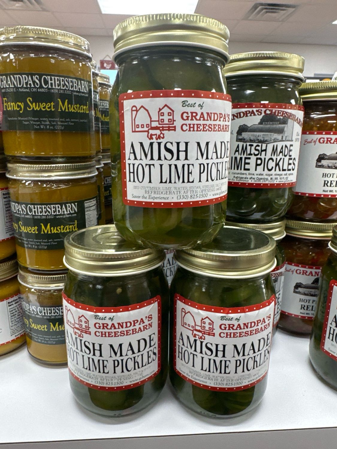 Amish Made Hot Lime Pickles
