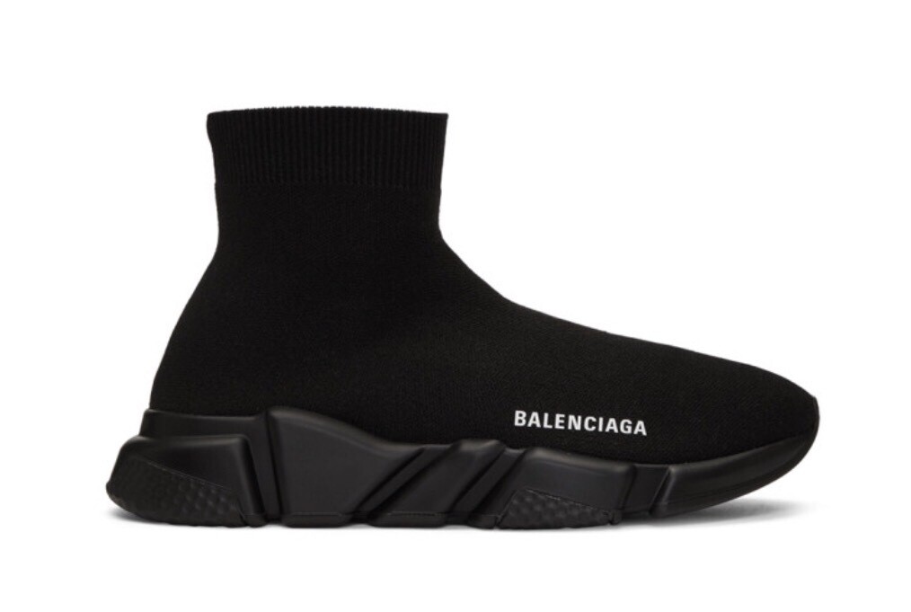 all black balenciaga sock shoes