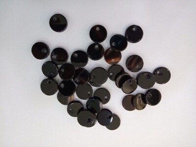 Ágata perforadas para dije 17 mm