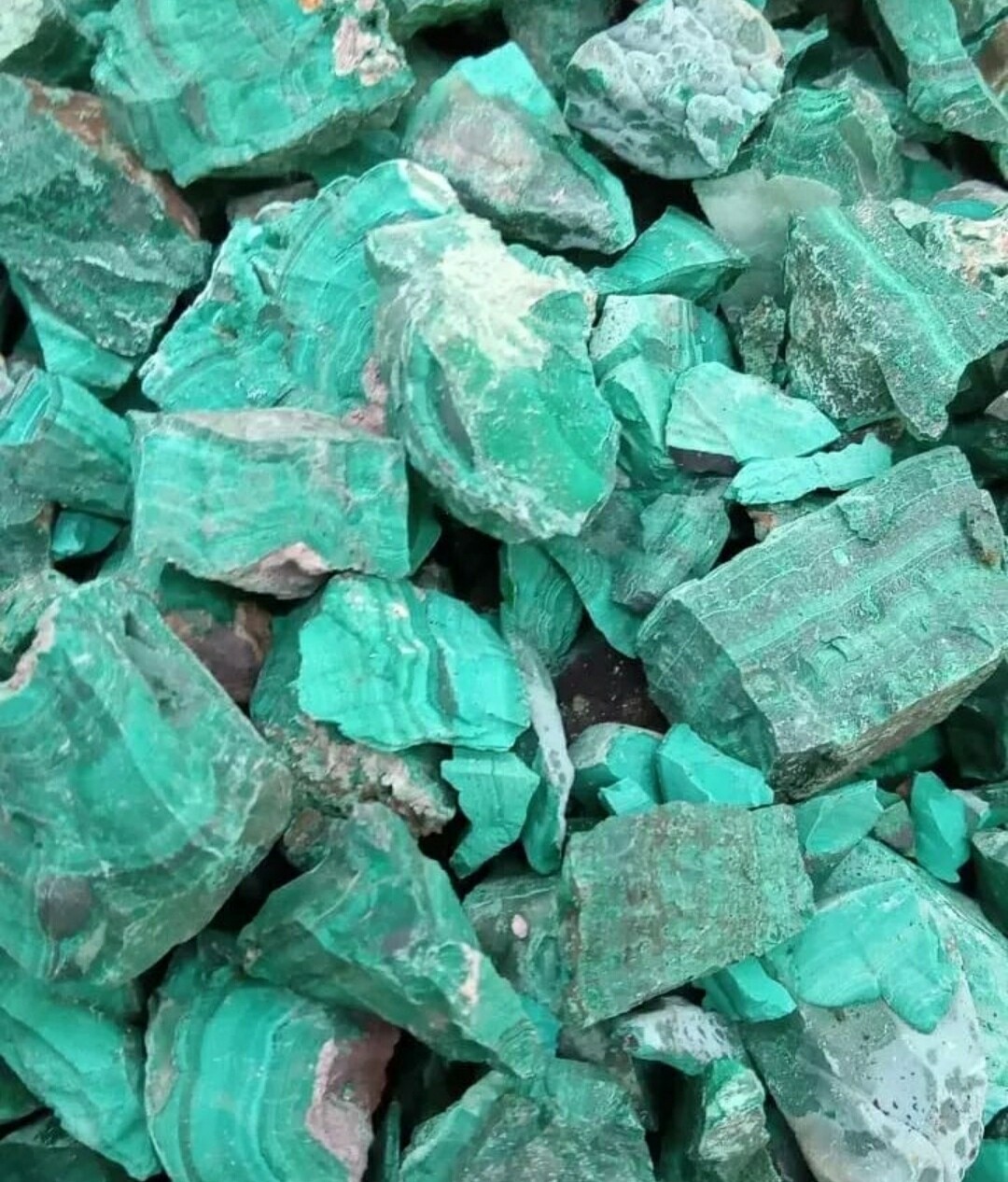 Malaquita en bruto por 100grs
