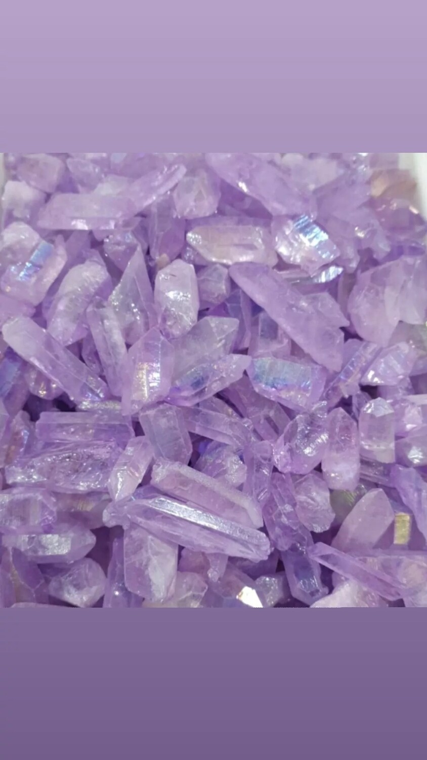 Cuarzo aqua aura violeta por 50grs