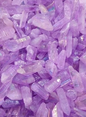Cuarzo Aqua aura lila por 50grs