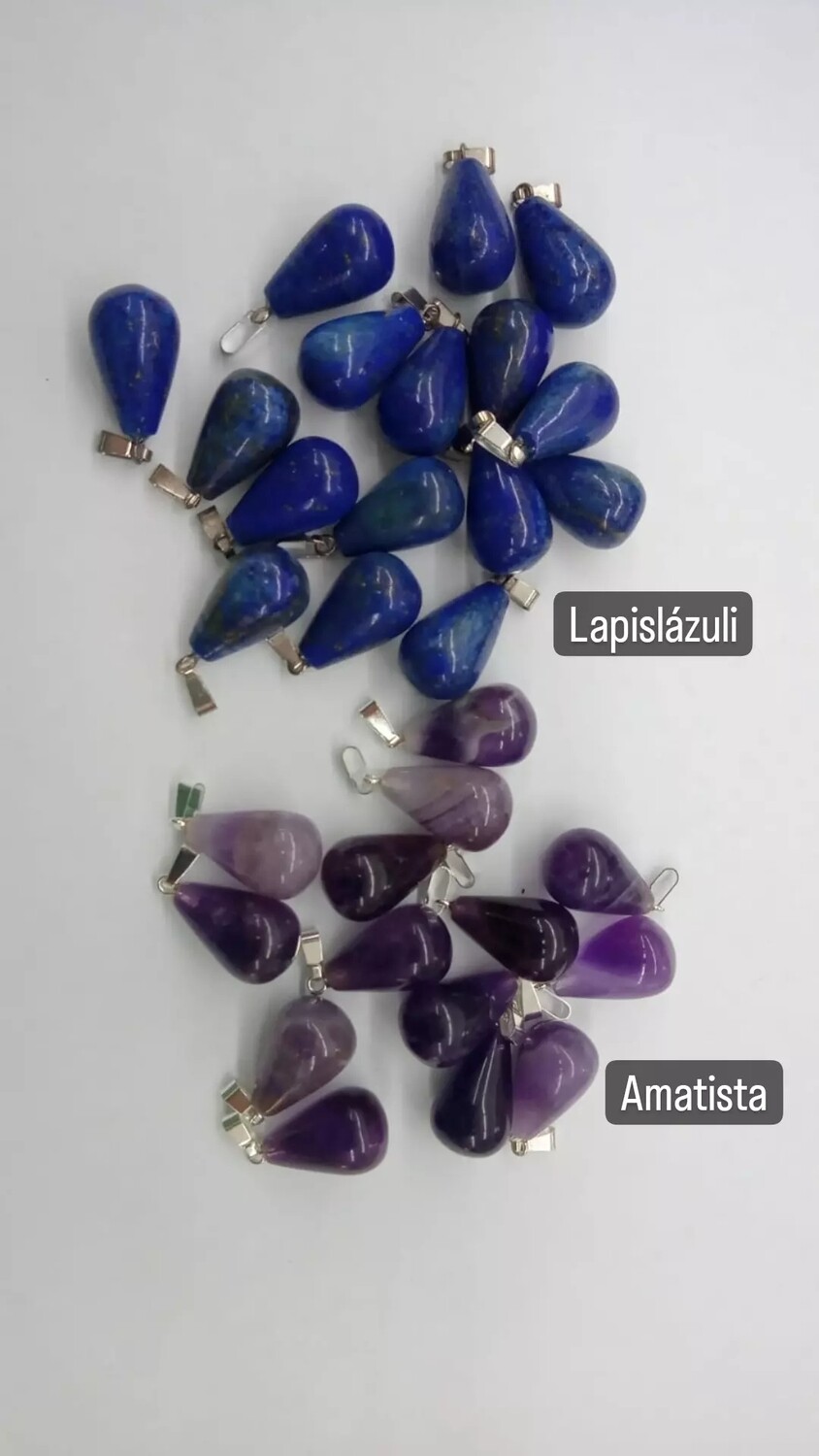Lágrimas chicas ( Amatista / lapislázuli)