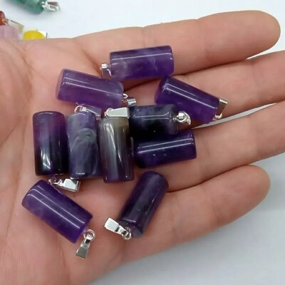 Cilindros con pino ( Amatista/ lapislázuli)