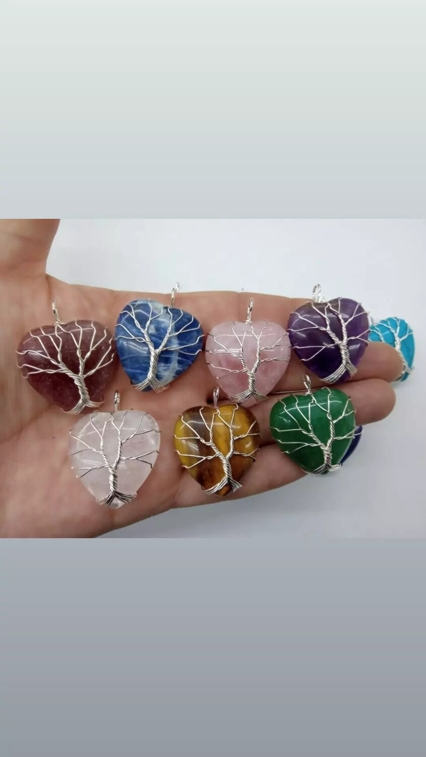 Dije corazón engarze árbol de la vida