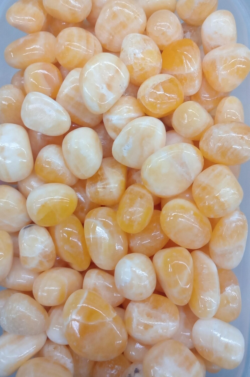 Calcita amarilla rolada por 100grs