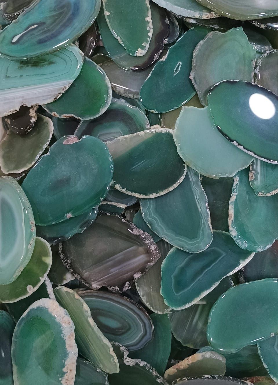 Chapas de agatas sin engarce