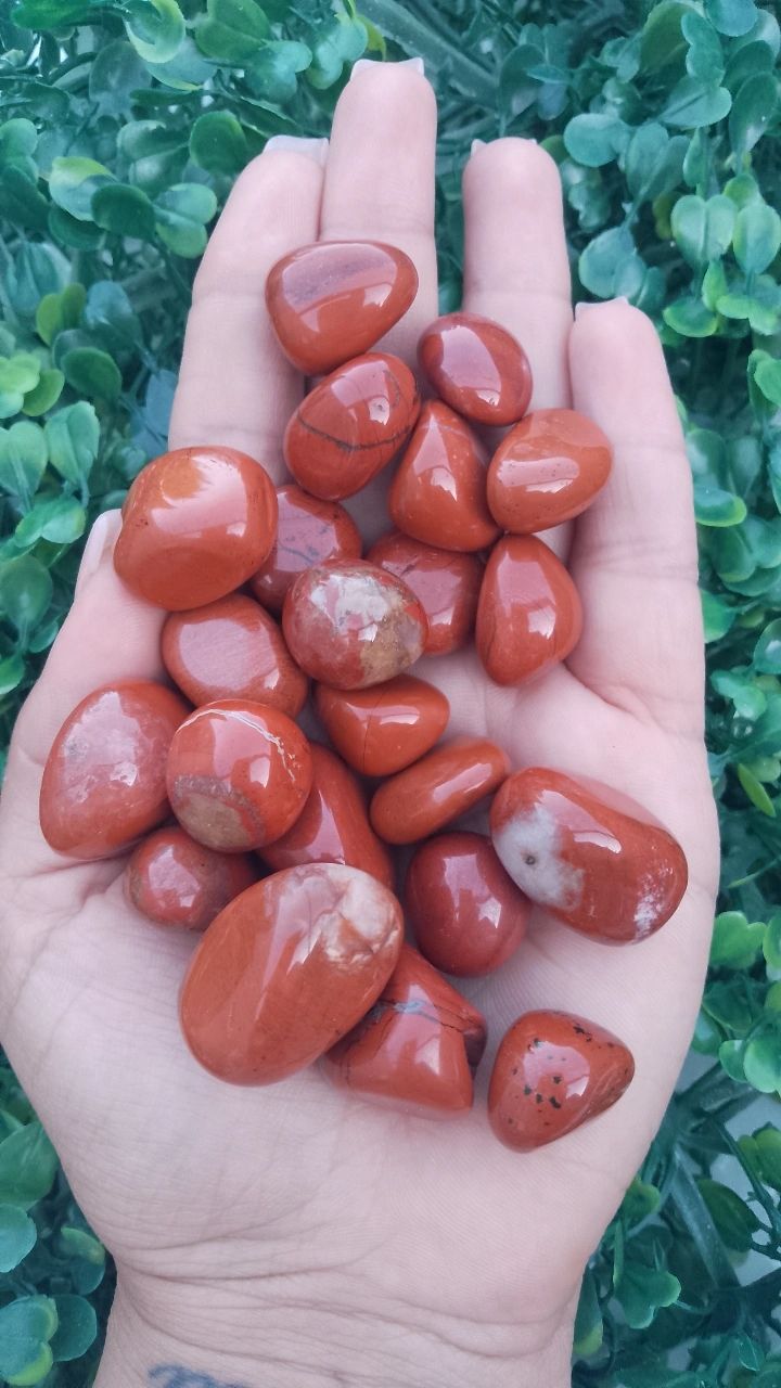 Jaspe rojo rolado por 100grs