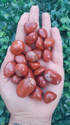Jaspe rojo rolado por 100grs