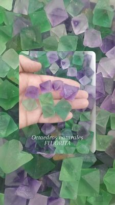 Fluorita dodecaedro por unidad
