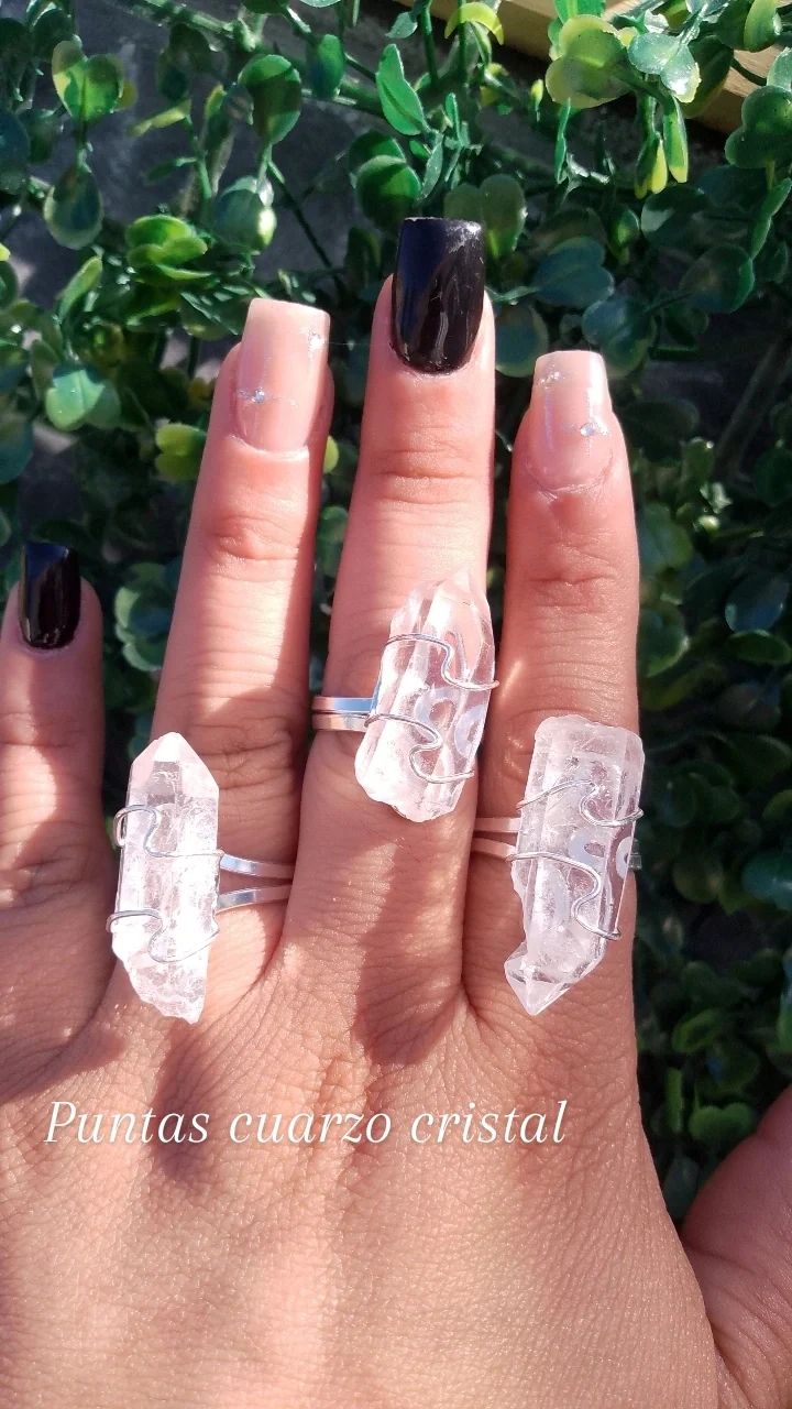 anillos con baño de plata regulables