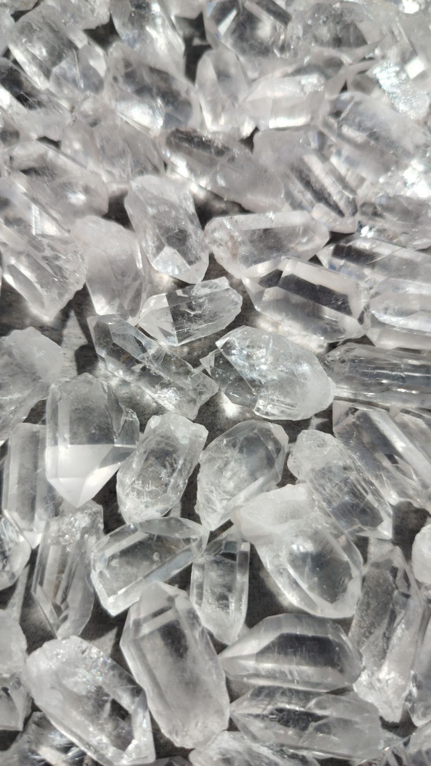 Puntas cuarzo cristal por 100grs