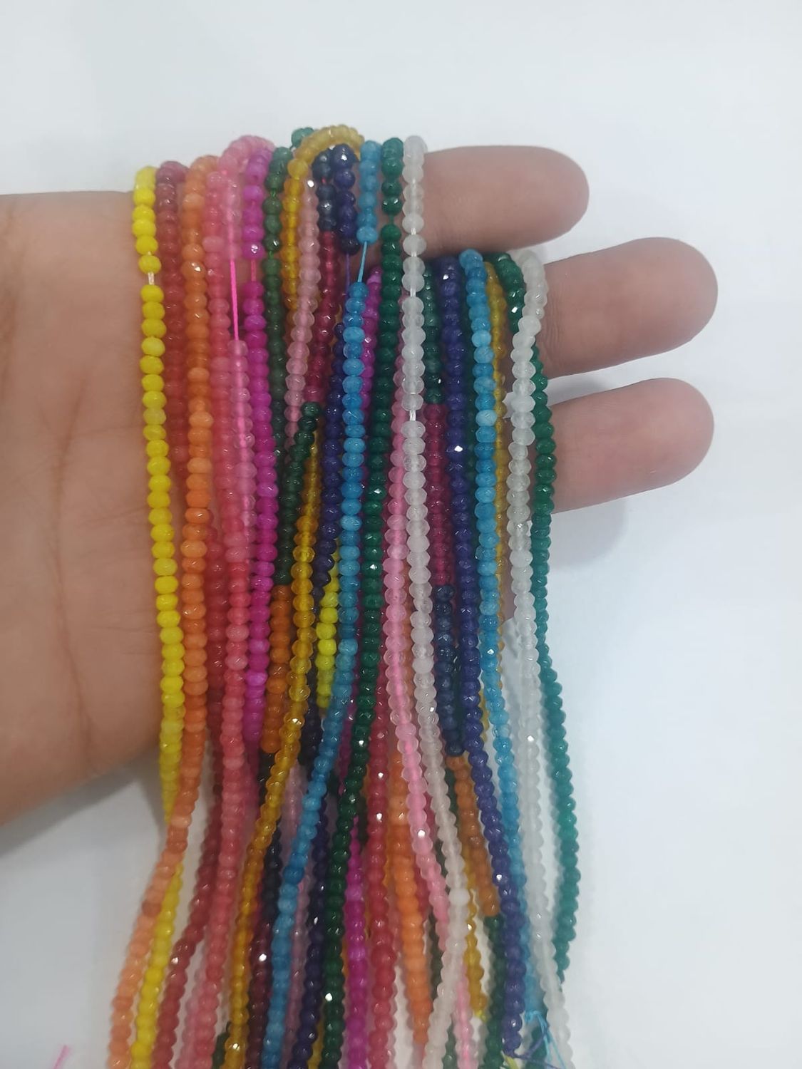 Tiras Donitas Facetadas 2 por 3mm