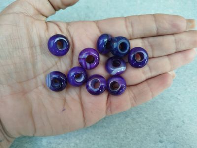 Donitas 14mm ágata violeta