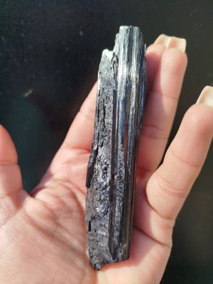 Vara turmalina negra (95g) 11cm x 2cm
