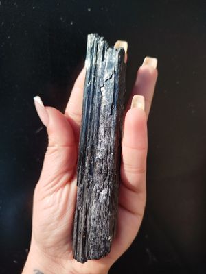 Vara turmalina negra (105g) 13cm x 2,5cm