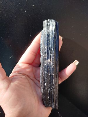 Vara turmalina negra (195g) 13cm x 3cm