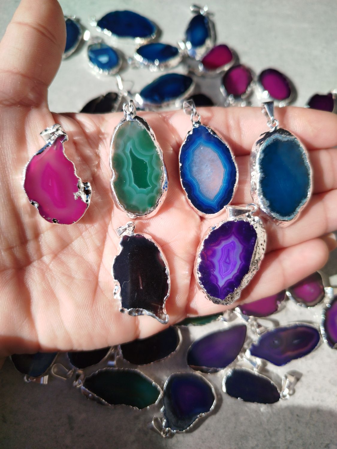 Chapas mini con baño de plata