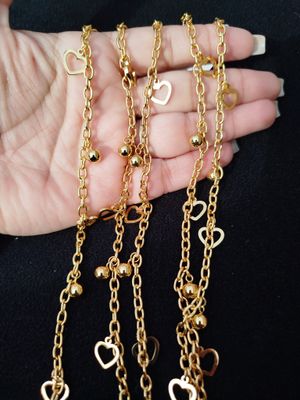 Pulseras acero dorado
