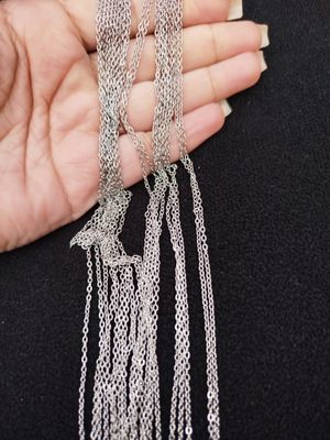 Pack cadena por 10u acero quirúrgico 50cm