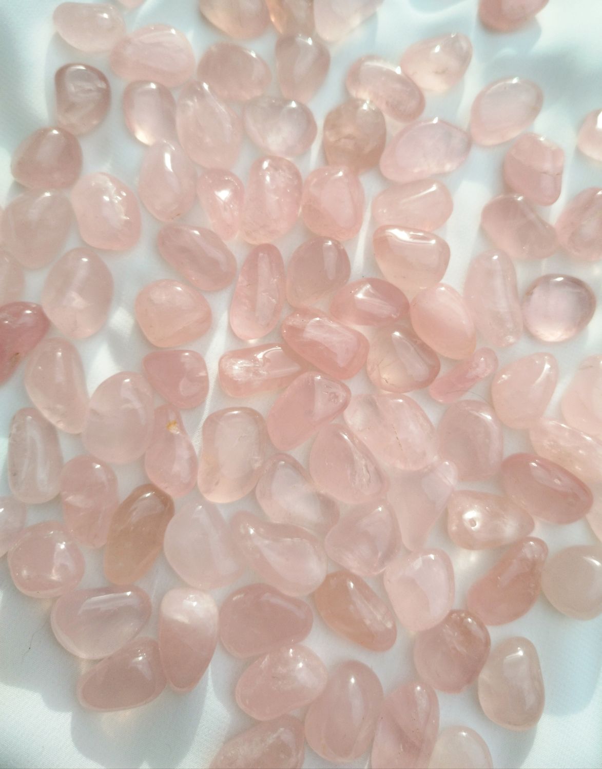 Cuarzo rosa rolada a por 100grs