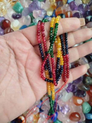 Tiras Donitas Facetadas 3mm mix