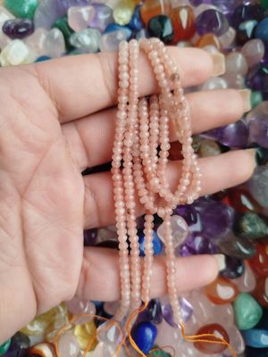 Tiras Donitas Facetadas 3mm durazno