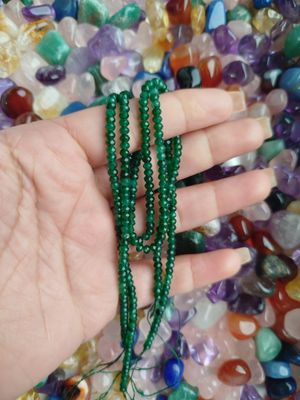 Tiras Donitas Facetadas 3mm verde Es