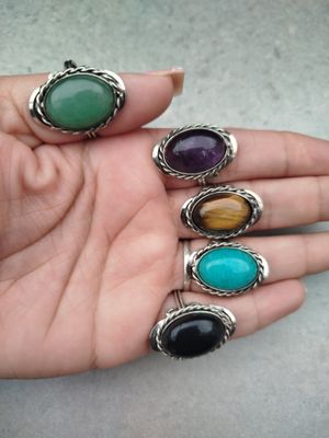 Anillo alpaca oval regulables