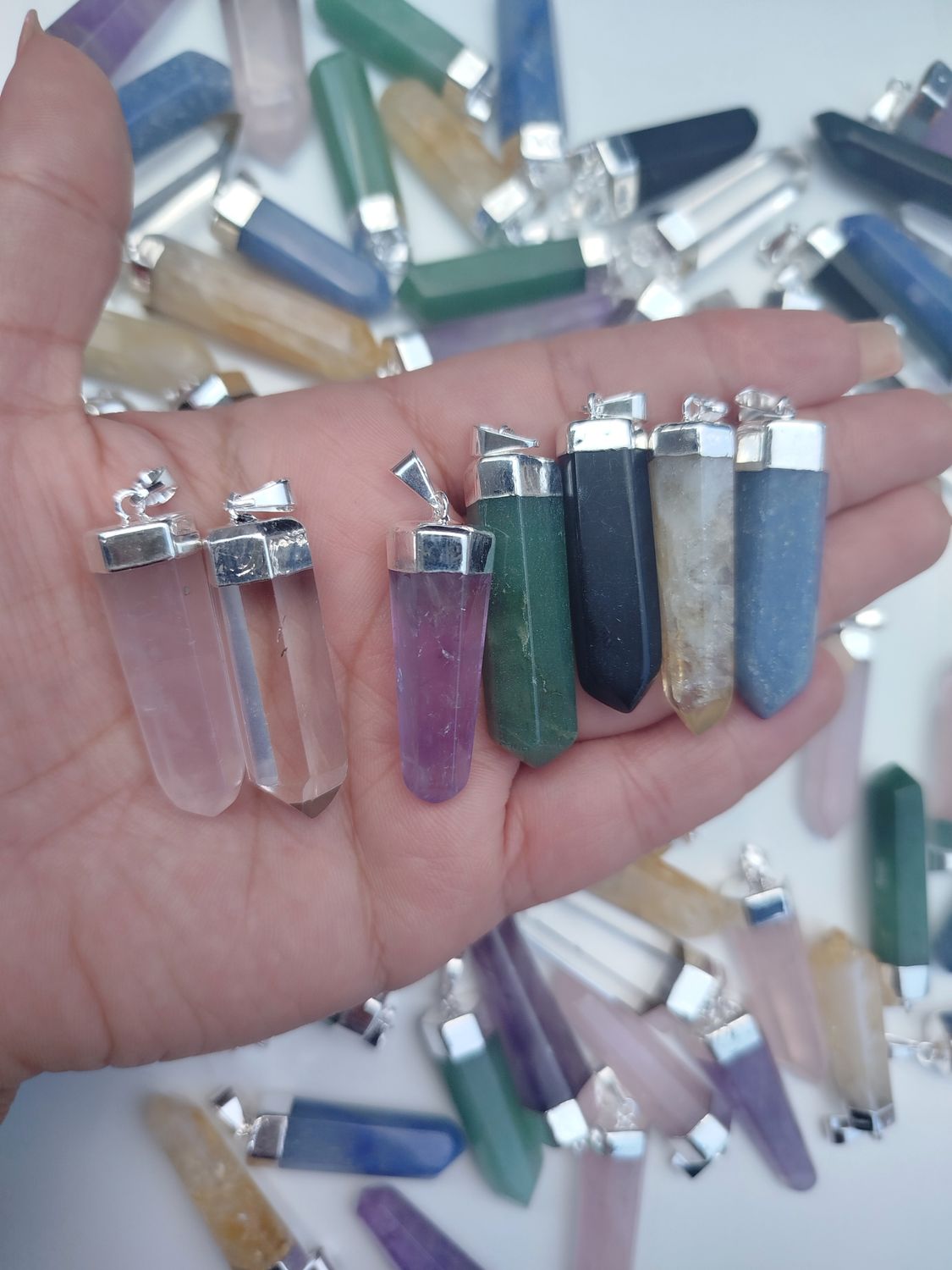 Puntas con baño de plata