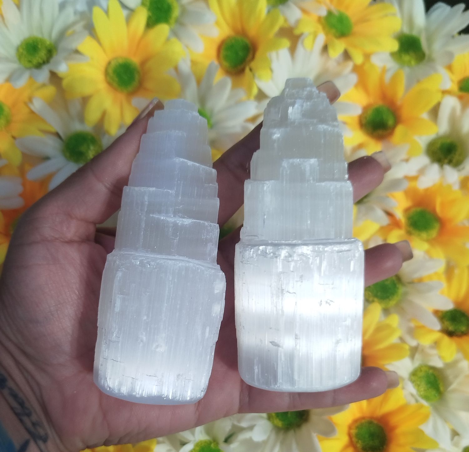 Catedral selenita blanca 10cm