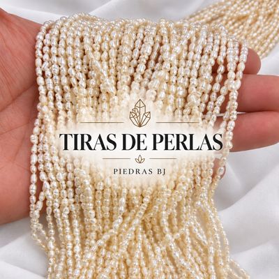•Tiras perlas de rio